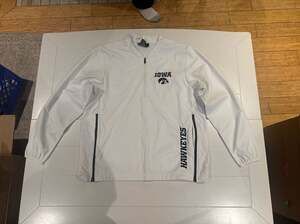 Iowa Hawkeyes Zephyr Full Zip White Windbreaker Jacket